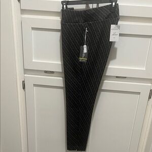 Insight Black and Gray Herringbone Pants